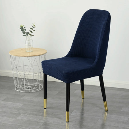 Conference Chair Cover Stretchable Polyester ELODIE Navy Blue