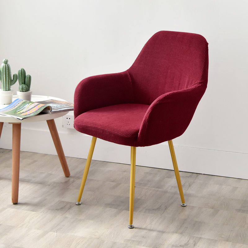 Conference Chair Cover Stretchy Spandex ELOISE Wine Red