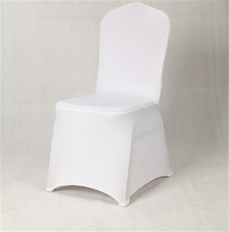 Conference Room Chair Cover Stretch Lycra ELUNIA White-1PCS