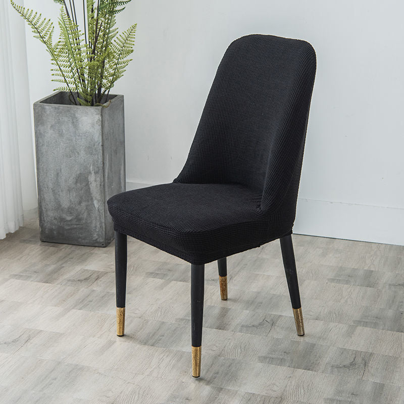 Conference Room Chair Cover Stretchable Polyester LUMIERA Black
