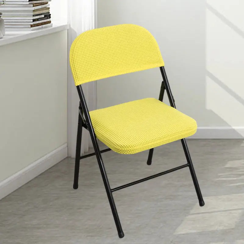 Conference Room Chair Covers Polyester Modern Elanique Lemon Yellow-Conventional-1PCS