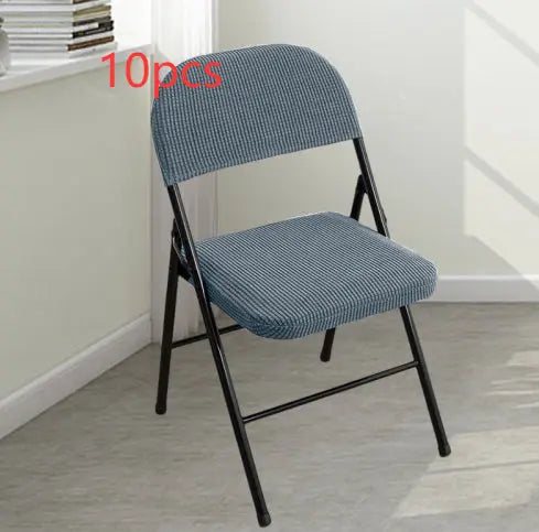 Conference Room Chair Covers Polyester Modern Elanique Metallic Gray-Conventional-10PCS