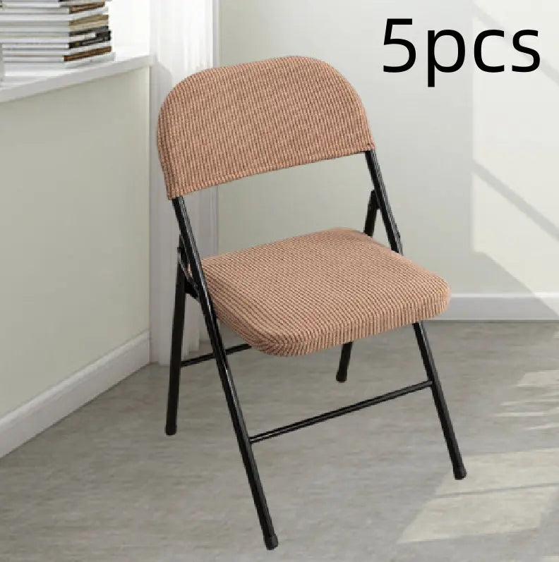 Conference Room Chair Covers Polyester Modern Elanique Titanium Ancient Coffee-Conventional-5PCS