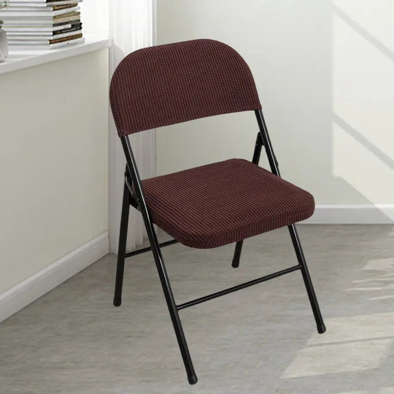 Conference Room Chair Covers Polyester Stretchable Lioréa Amber Brown-Conventional-1PCS