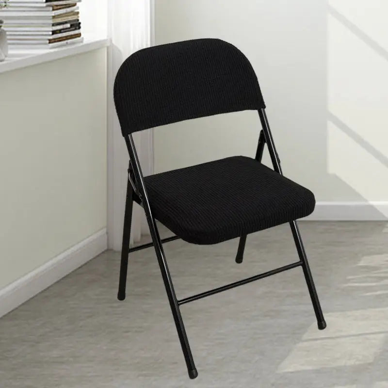 Conference Room Chair Covers Polyester Stretchable Lioréa Interstellar Black-Conventional-1PCS