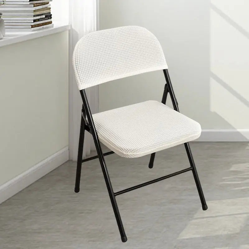 Conference Room Chair Covers Polyester Stretchable Lioréa Jade White-Conventional-1PCS