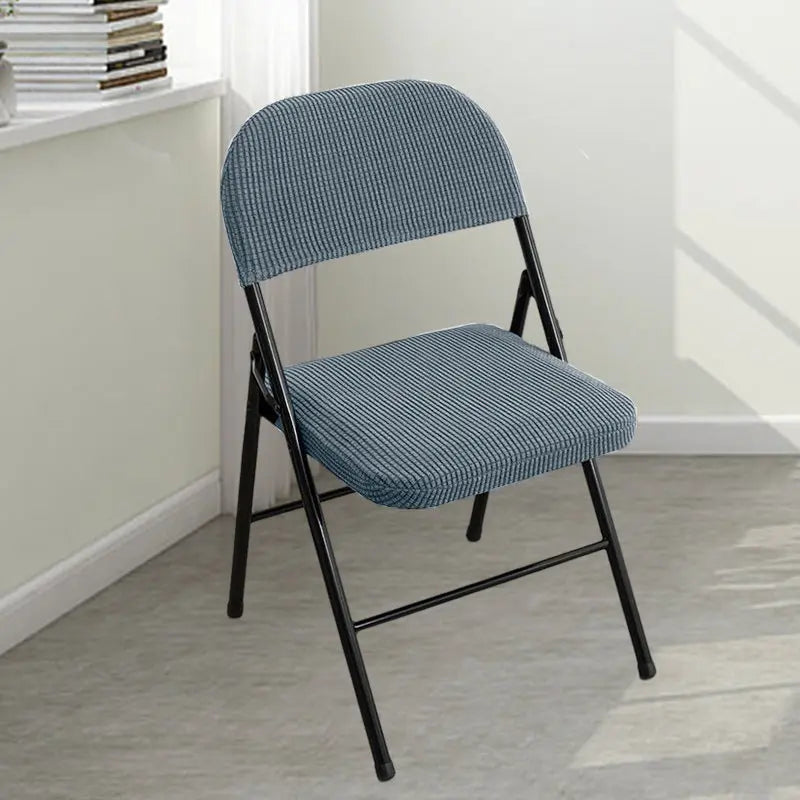 Conference Room Chair Covers Polyester Stretchable Lioréa Metallic Gray-Conventional-1PCS