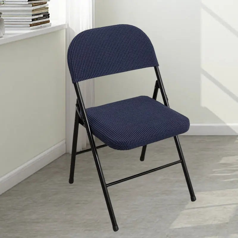 Conference Room Chair Covers Polyester Stretchable Lioréa Prussian Blue-Conventional-1PCS