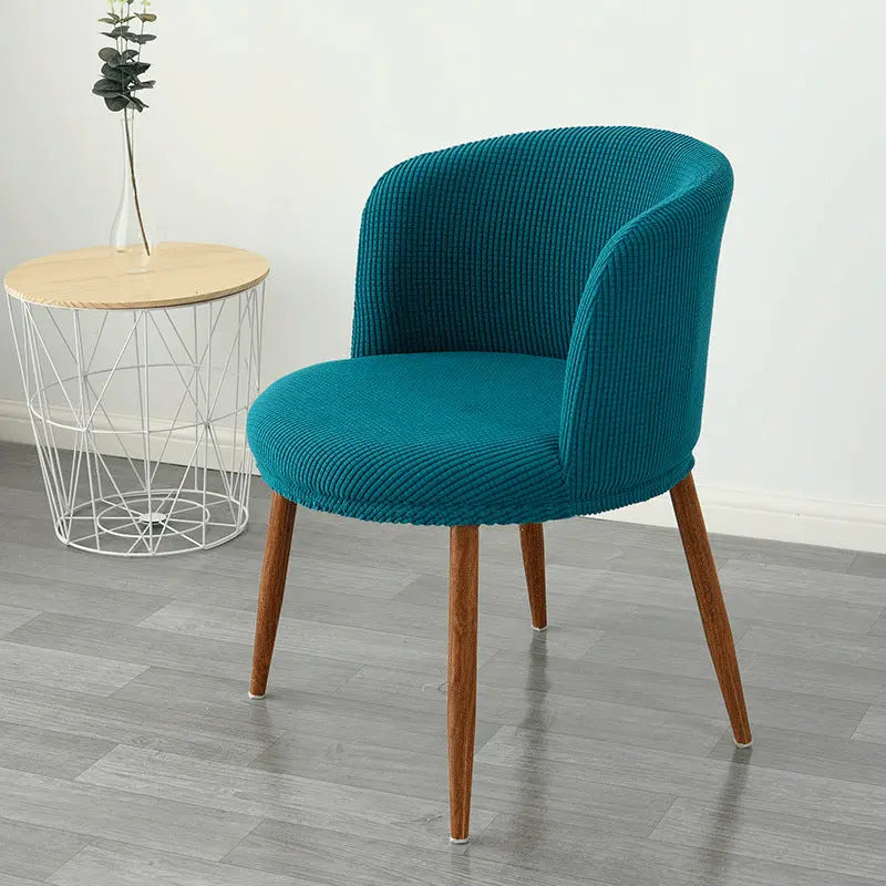Conference Room Chair Covers Stretch Modern LUNÉRA Bluestone blue