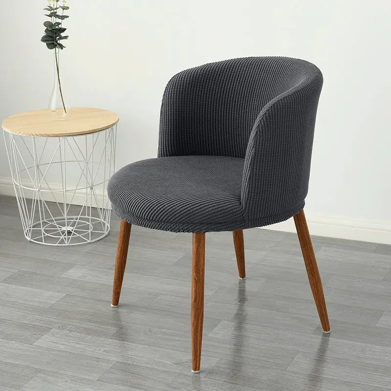 Conference Room Chair Covers Stretch Modern LUNÉRA Dark grey