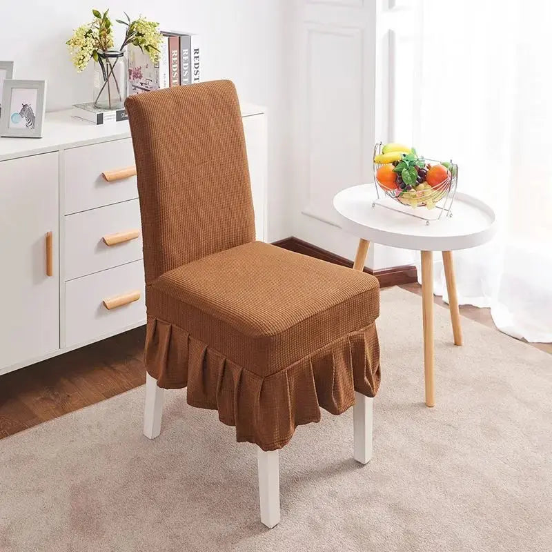 Conference Room Chair Covers Stretchable Élisse Light coffee