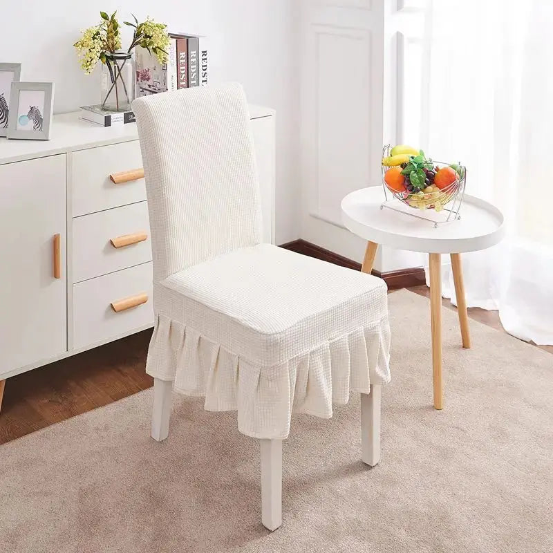 Conference Room Chair Covers Stretchable Élisse White