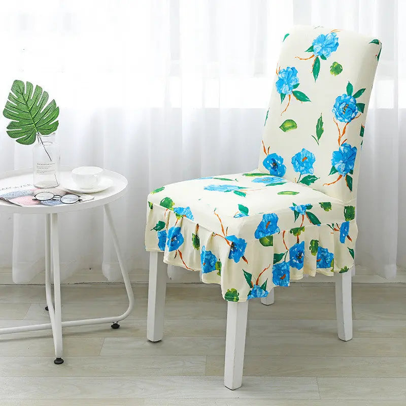 Conference Room Chair Covers Stretchable Floral LUCINE Belle