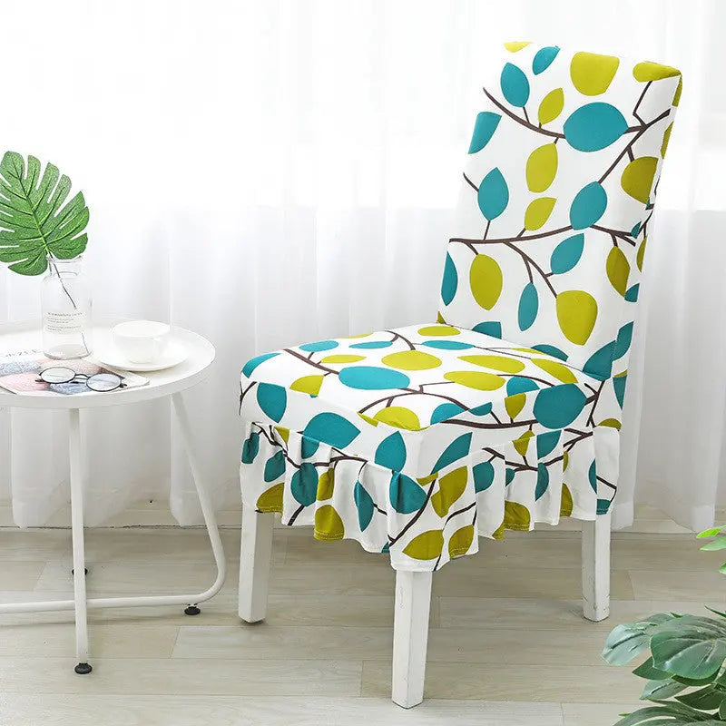 Conference Room Chair Covers Stretchable Floral LUCINE Blooming four seasons