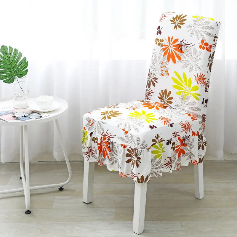 Conference Room Chair Covers Stretchable Floral LUCINE Colorful