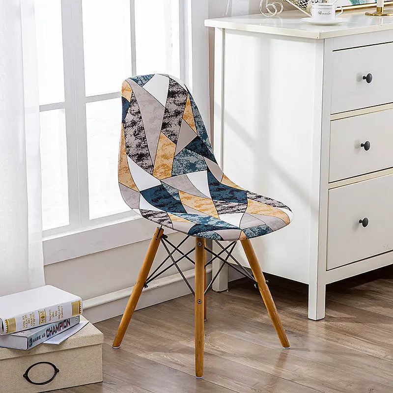 Conference Room Chair Covers Stretchable Noirelle Color Puzzle-Average Size Universal