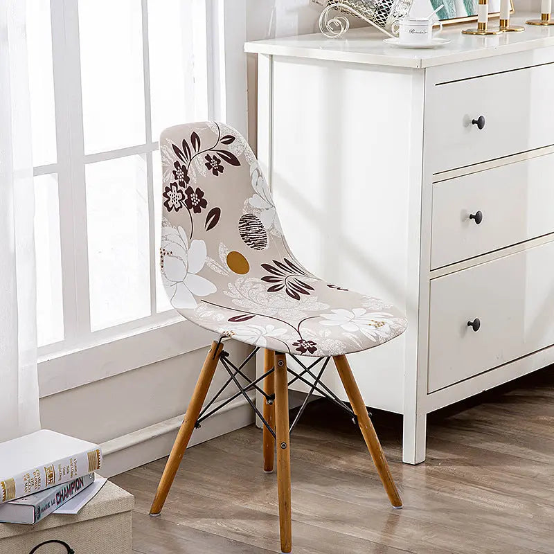 Conference Room Chair Covers Stretchable Noirelle Pollen Family-Average Size Universal