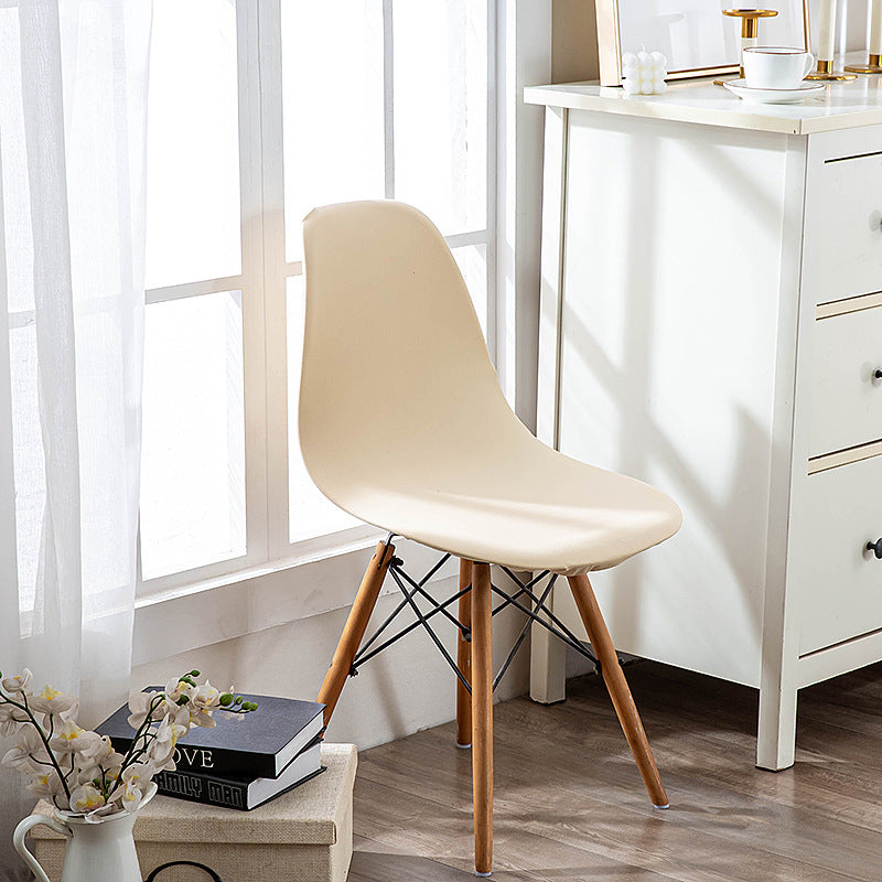 Conference Room Chair Covers Stretchable Nordique LUMIELA Milk Silk Beige-Average Size Universal