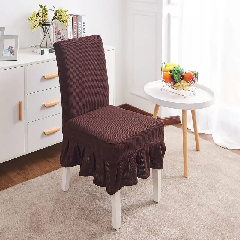 Conference Room Chair Covers Stretchable Quiltaire Dark coffee