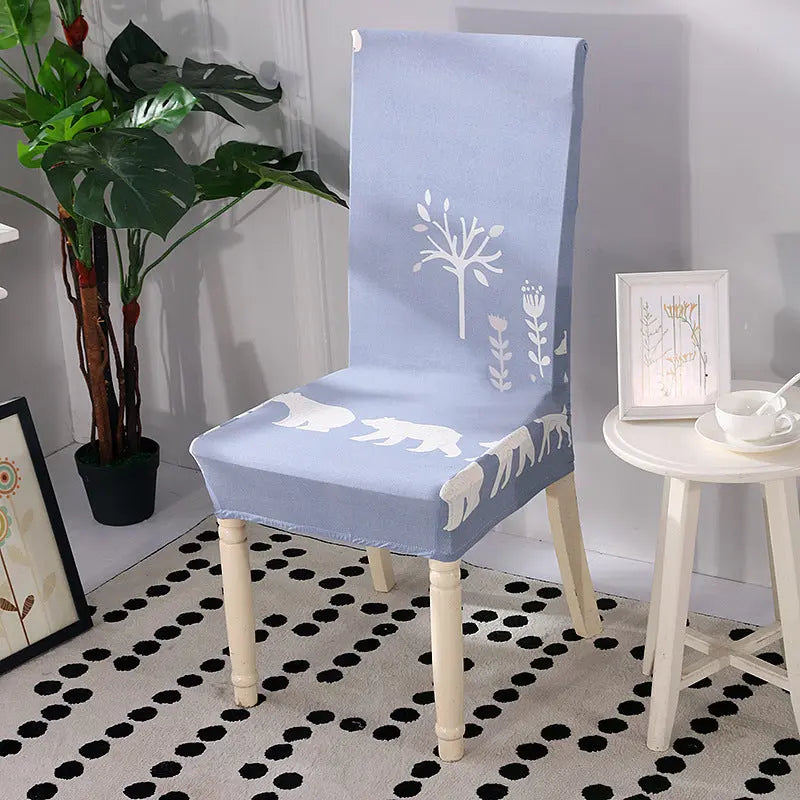 Conference Room Chair Covers Stretchable Vellune Happy Deer-Free Size
