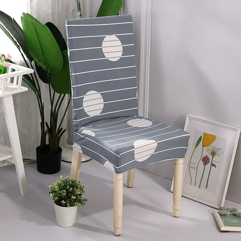 Conference Room Chair Covers Stretchable Vellune Semicircle-Free Size