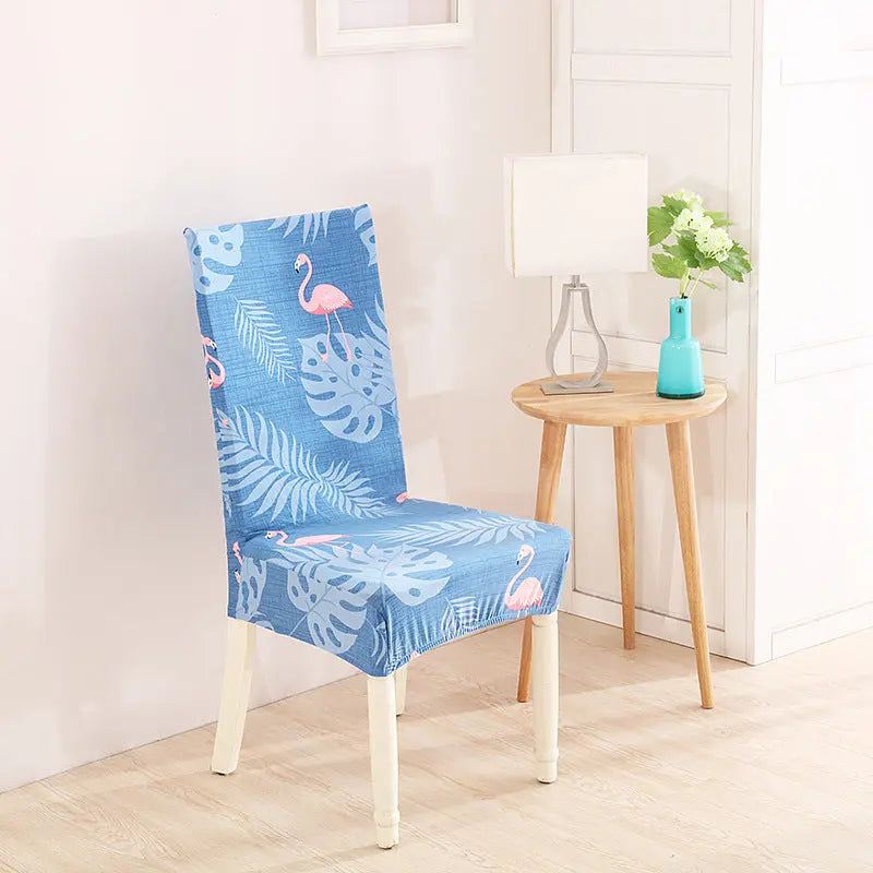 Conference Room Chair Covers Stretchable Vellune Warm Flamingo-Free Size