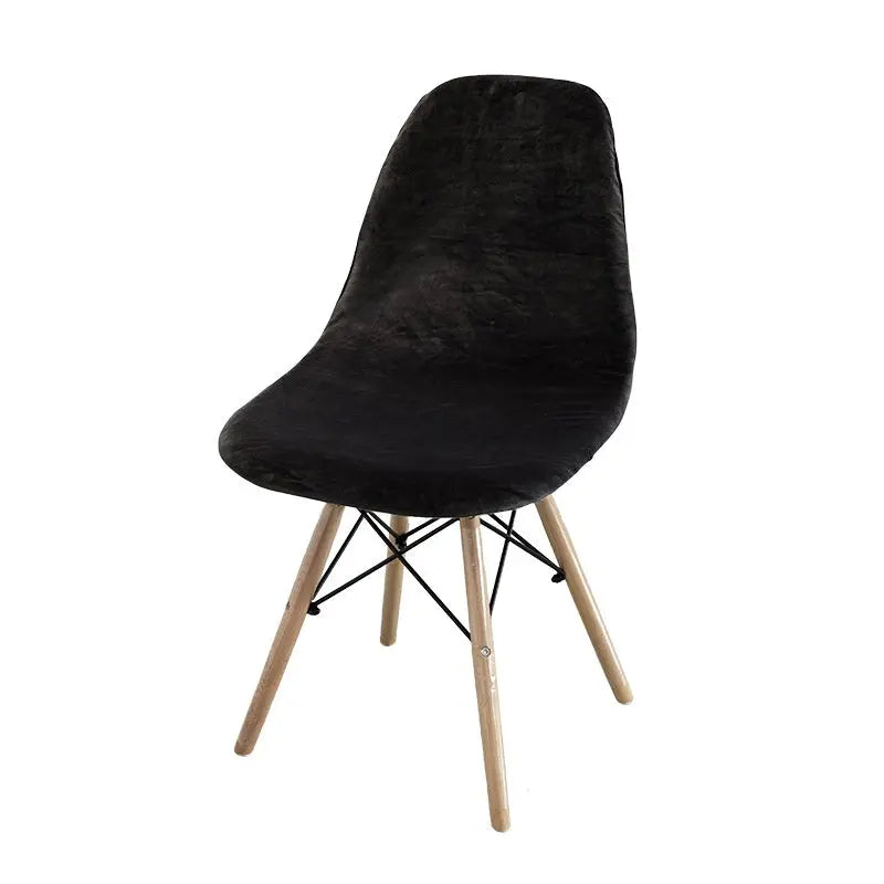 Conference Room Chair Covers Velvet Shell Élanis Black-Eames Chair Cover