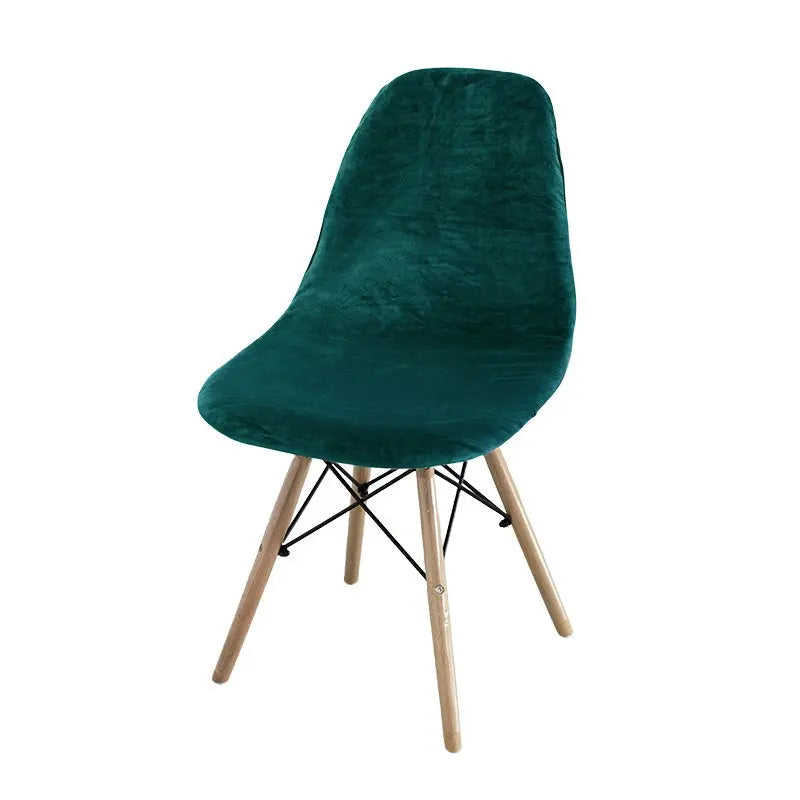 Conference Room Chair Covers Velvet Shell Élanis Flange Green-Eames Chair Cover