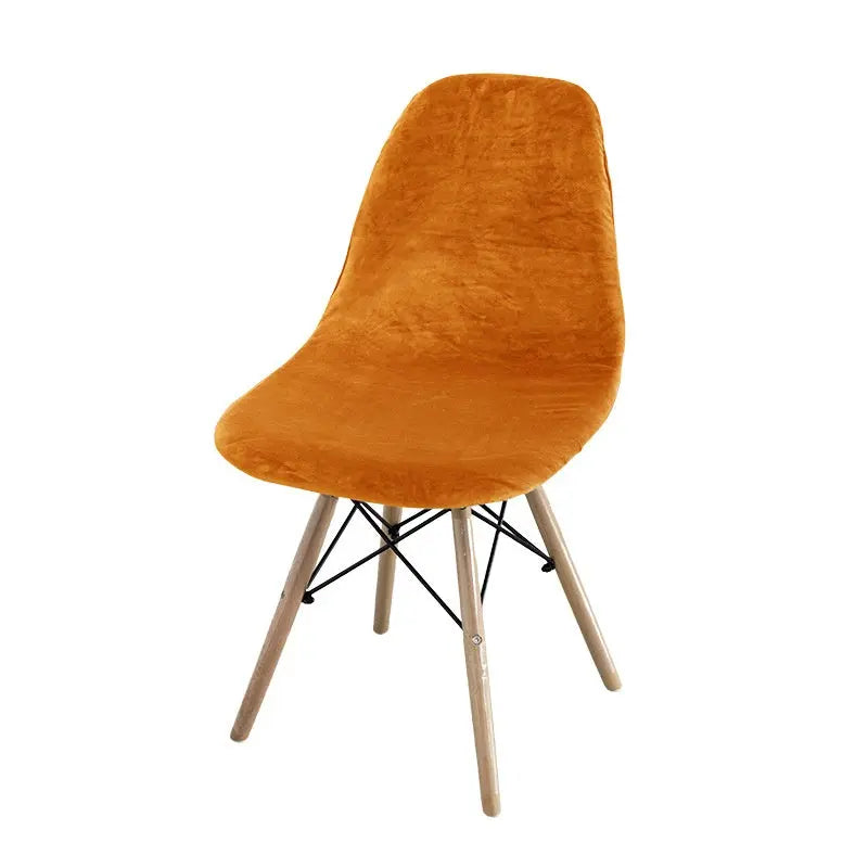 Conference Room Chair Covers Velvet Shell Élanis Flange Orange-Eames Chair Cover
