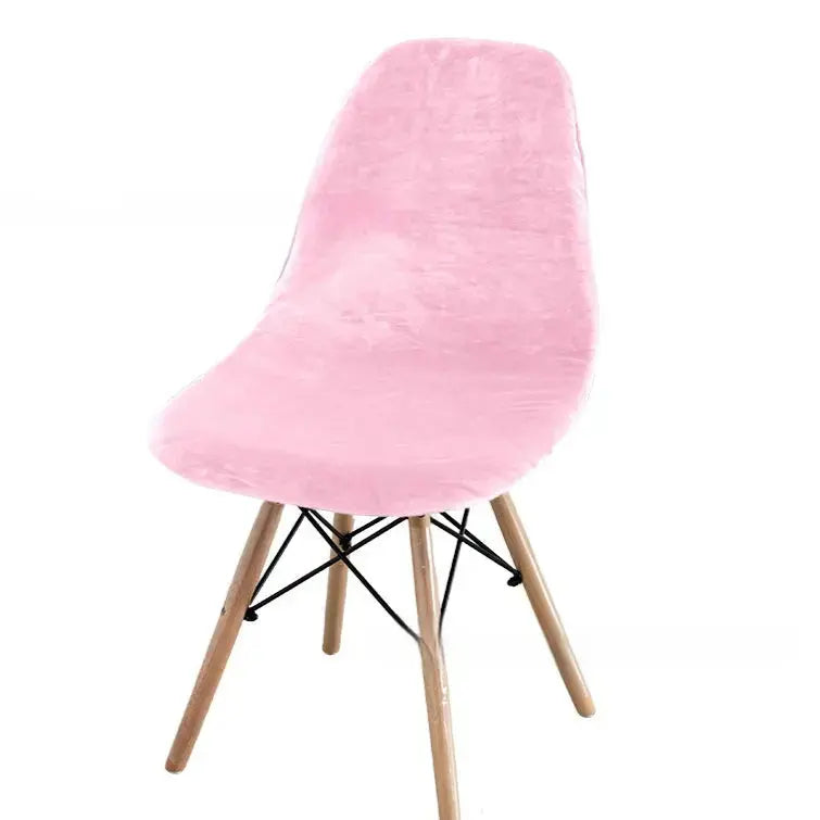 Conference Room Chair Covers Velvet Shell Élanis Pink-Eames Chair Cover