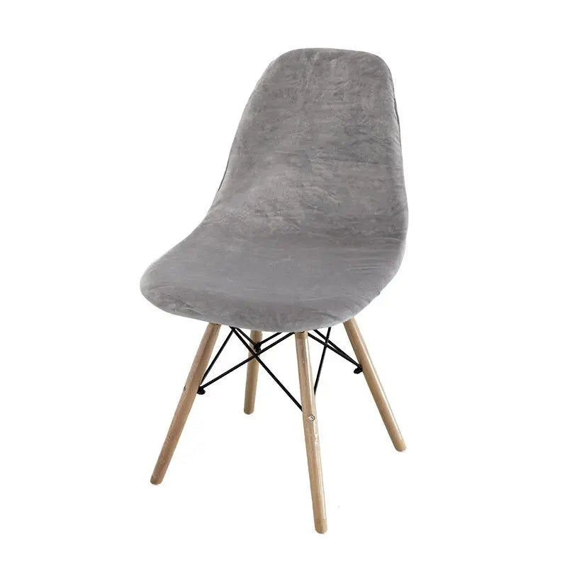 Conference Room Chair Covers Velvet Shell Élanis Silver Gray-Eames Chair Cover