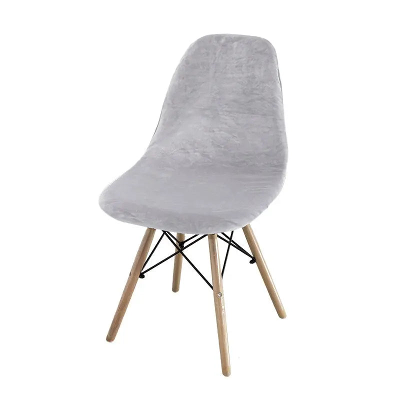 Conference Room Chair Covers Velvet Shell Élanis Smoky Gray-Eames Chair Cover
