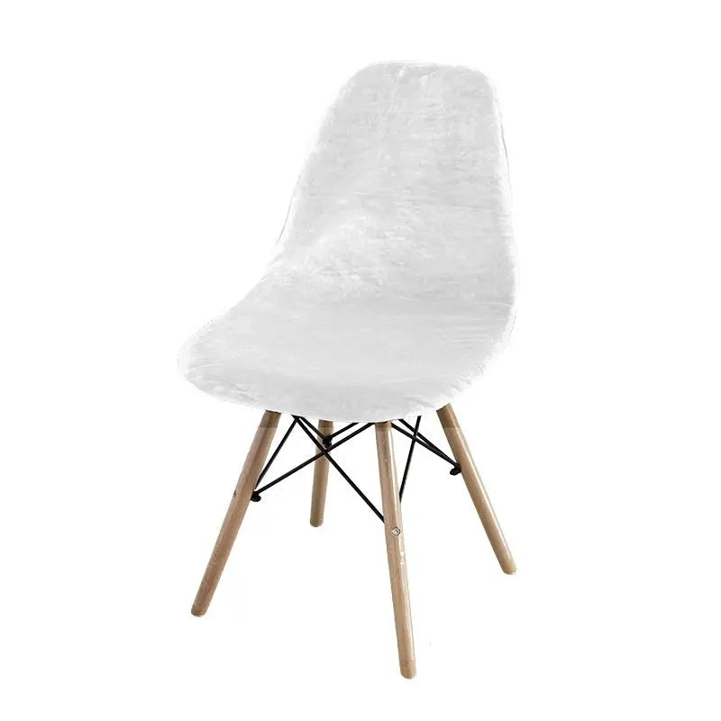 Conference Room Chair Covers Velvet Shell Élanis White-Eames Chair Cover