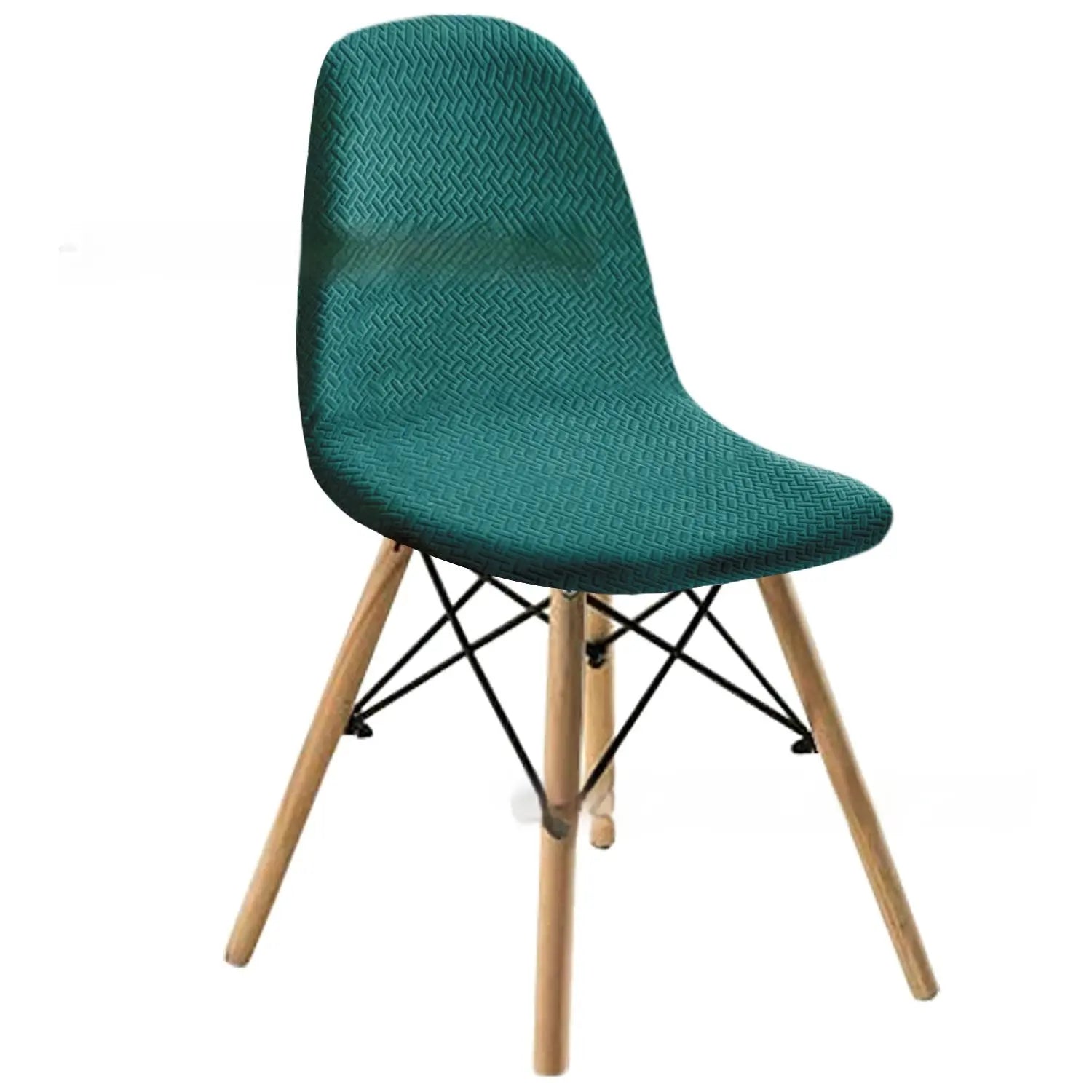Conference Room Chair Covers Waterproof Jacquard LUMINE Dark Green-One Size