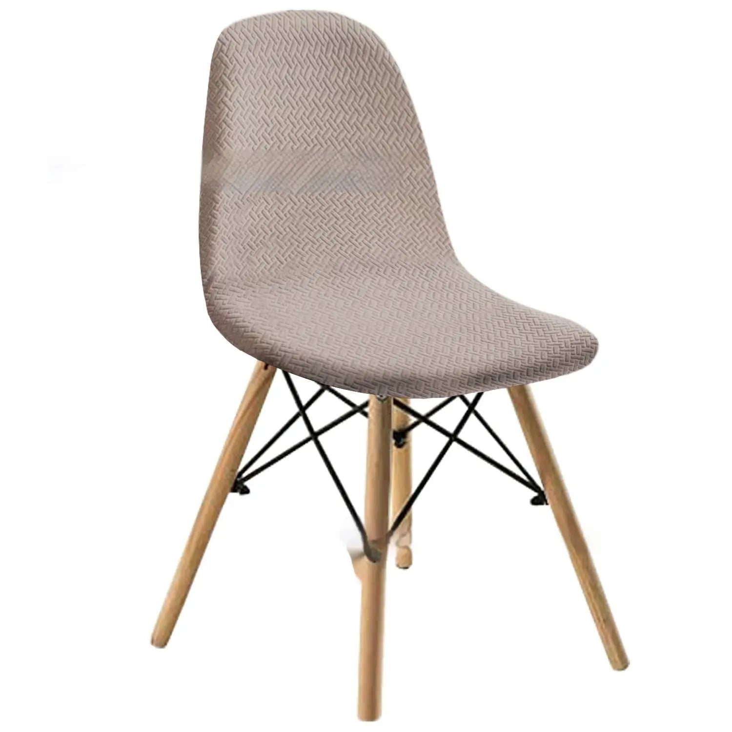 Conference Room Chair Covers Waterproof Jacquard LUMINE Khaki-One Size