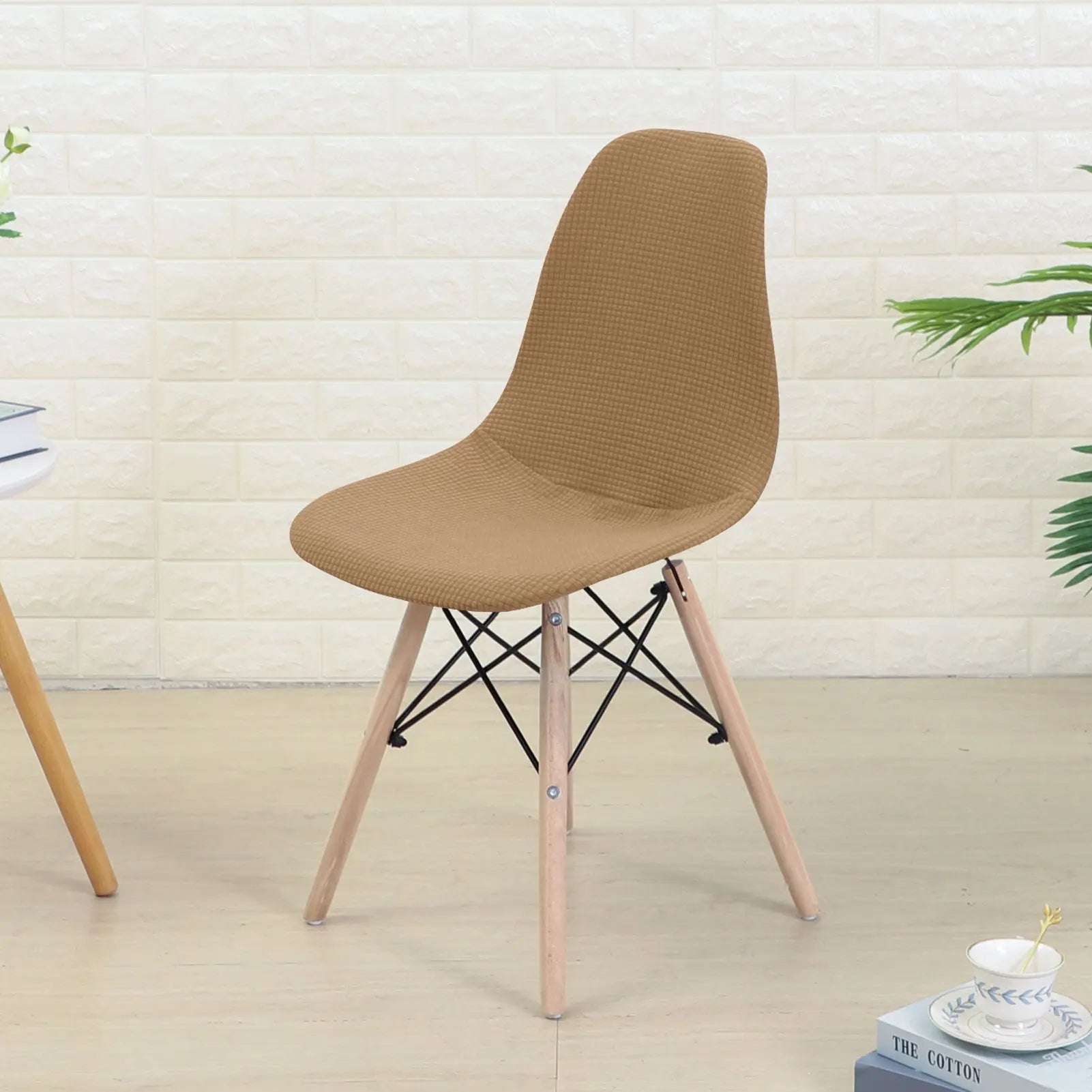 Conference Room Chair Covers Waterproof Washable LUMIERA Camel