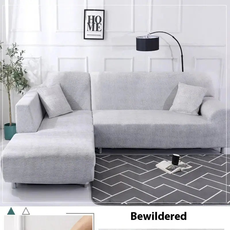 Corner Sofa Cover Minimalist Polyester CÉLUNE Blankly-185x230cm