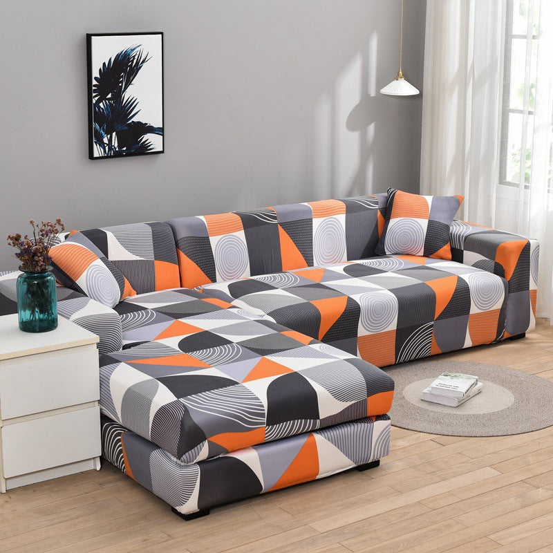 Corner Sofa Cover Stretch Pet-Friendly Liorée Semicircle-Double Seat