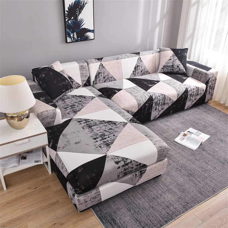 Corner Sofa Cover Stretch Pet-Friendly Liorée Simple Triangle-Double Seat