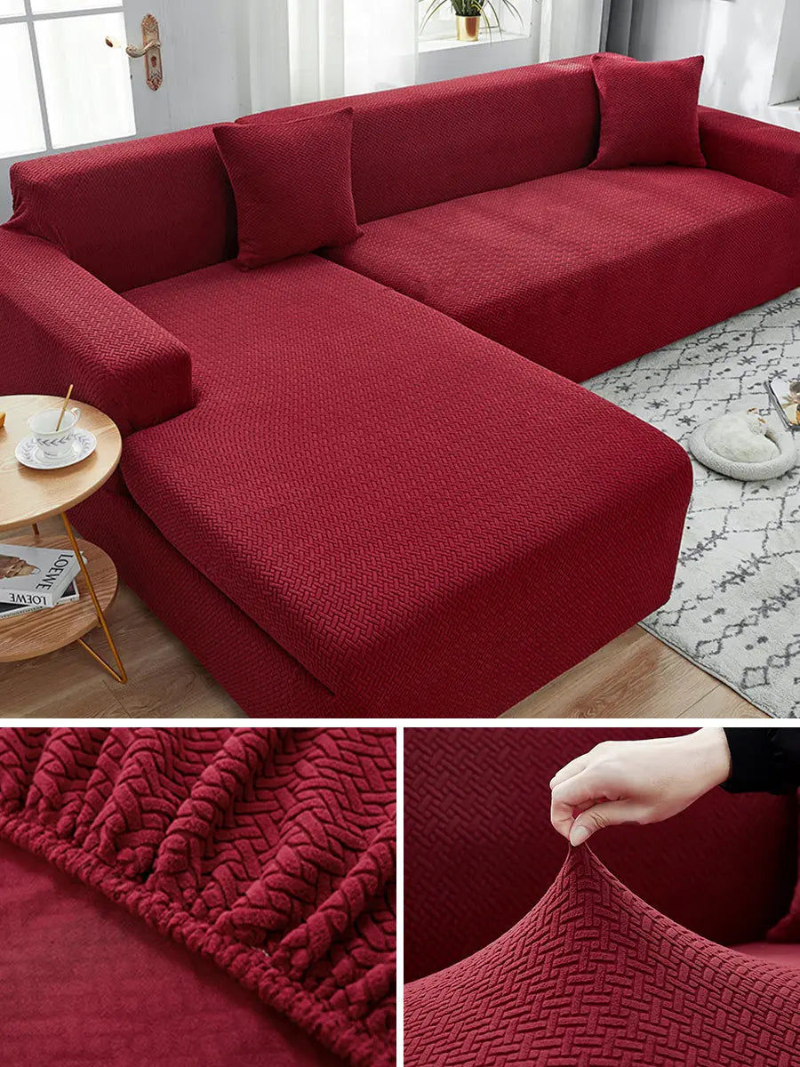 Corner Sofa Cover Stretchable AURELIA Style H-In