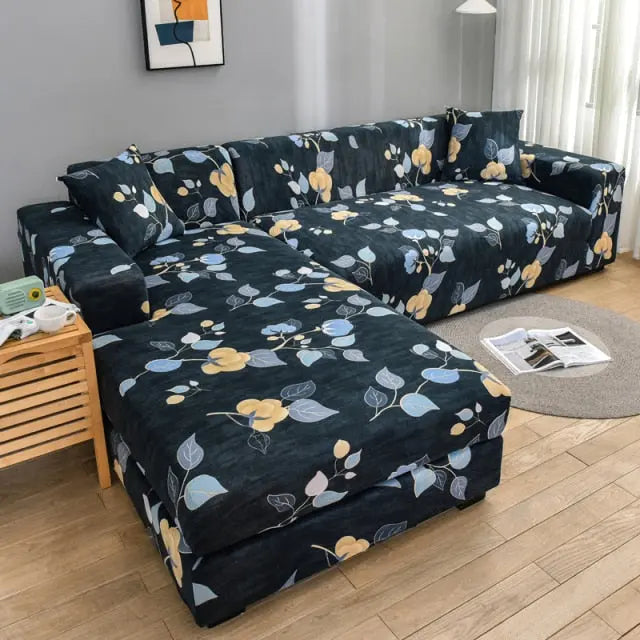 Corner Sofa Cover Stretchable Brushed Élanza