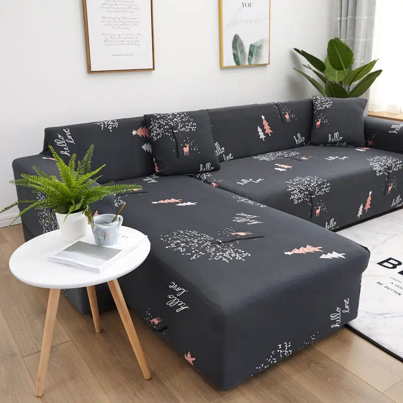 Corner Sofa Cover Stretchable Elivane 5 color-Double