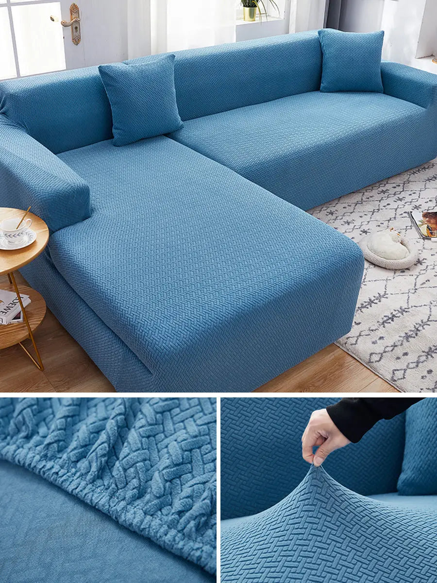Corner Sofa Cover Stretchable Modern ELORIN Style A-Big