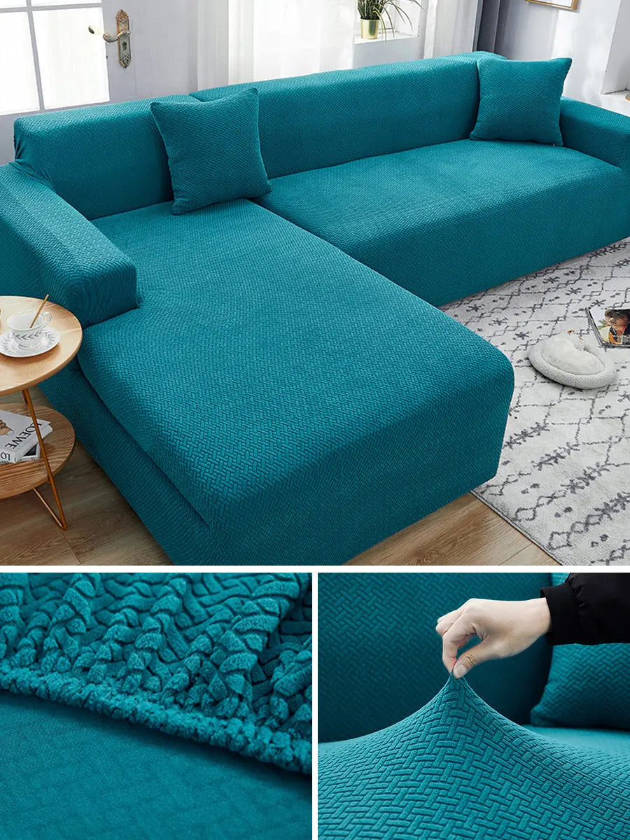 Corner Sofa Cover Stretchable Modern ELORIN Style P-Extra Large