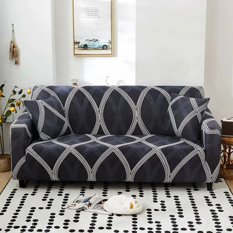 Corner Sofa Cover Stretchable Modern LUMERA Jian Ling-2pillow cores