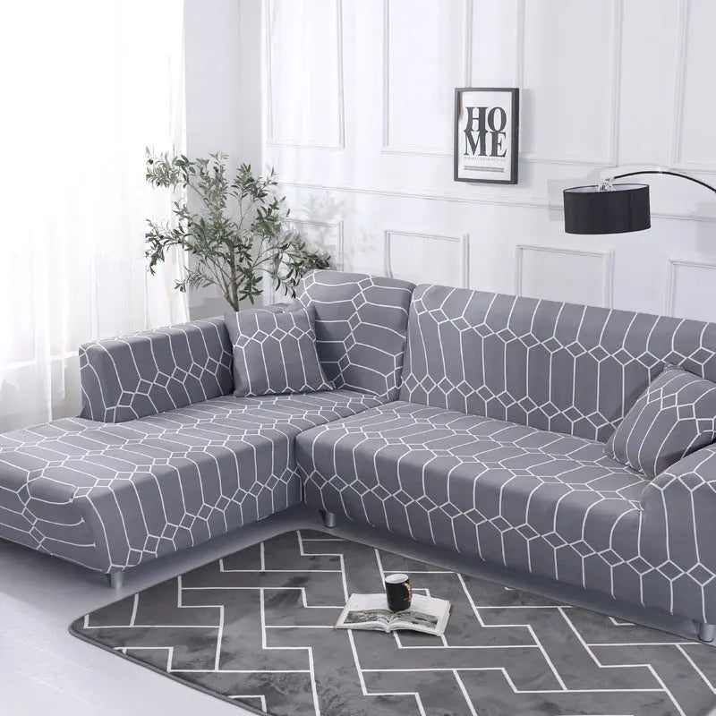 Corner Sofa Cover Stretchable Modern LUMIELA Blog F-2pillowcases