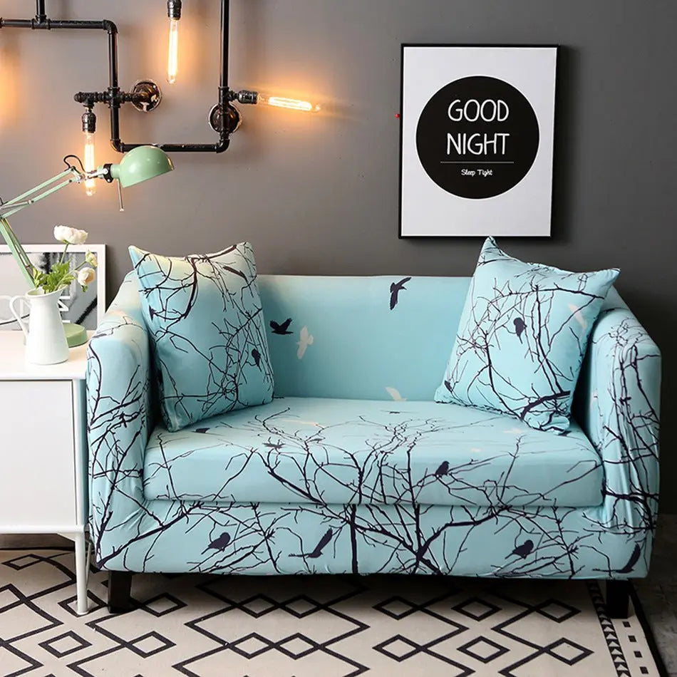 Corner Sofa Cover Stretchable Modern LUMIELA Flying Bird-Single