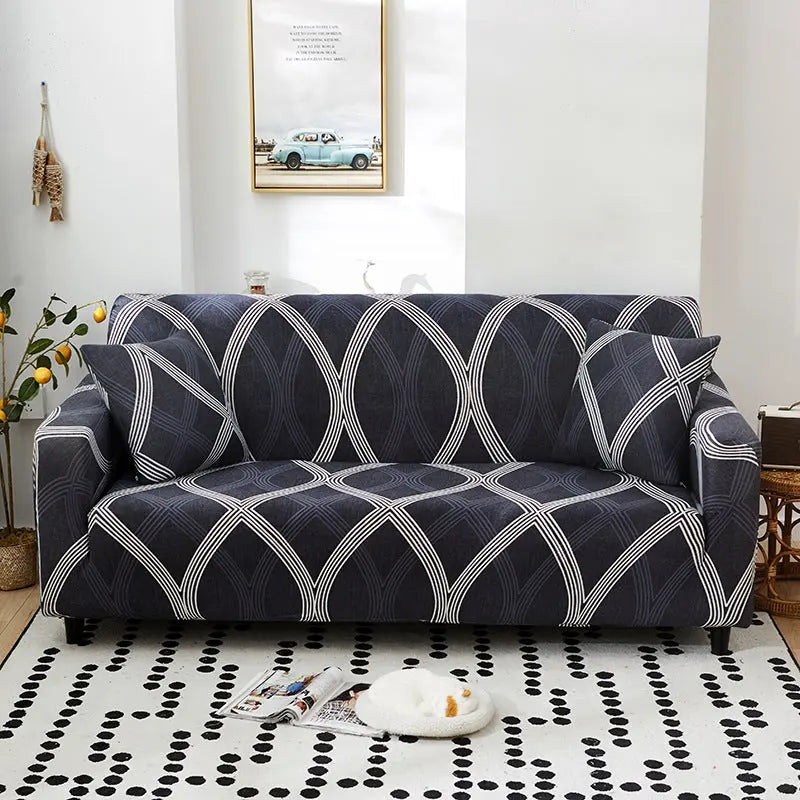 Corner Sofa Cover Stretchable Modern LUMIELA Jian Ling-Single