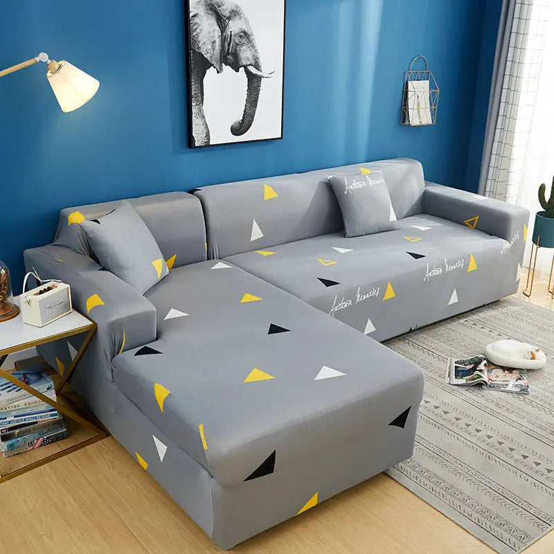 Corner Sofa Cover Stretchable Modern LUMIELA Jian Ya-Three