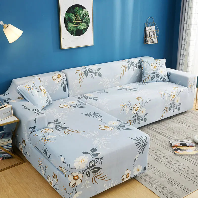 Corner Sofa Cover Stretchable Modern LUMIELA Spike of Love-2pillow cores
